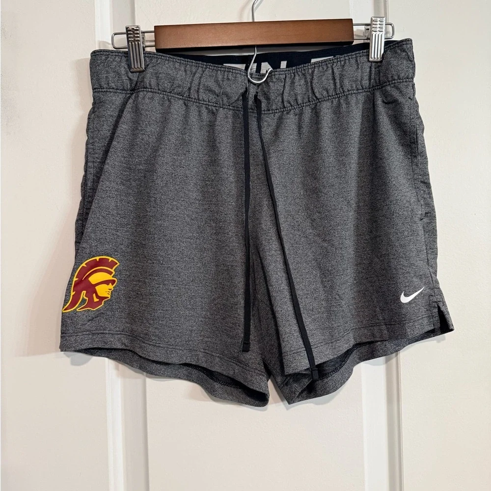 Nike USC Trojans Dri-FIT Running Shorts Women’s Medium Gray NCAA